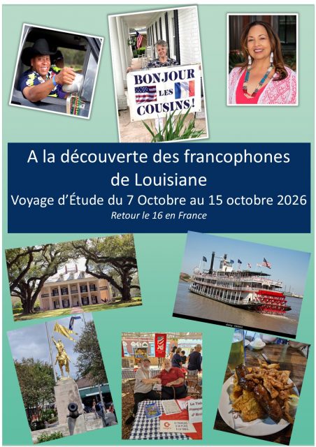Lire la suite à propos de l’article Voyage d&rsquo;étude en Louisiane du 7 octobre au 15 octobre 2026